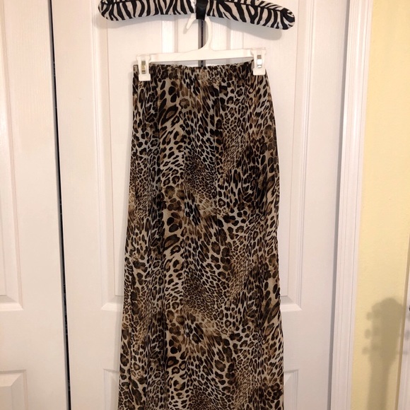 🤎 Sheer Maxi Skirt | Cheetah Print | Flowy - Picture 5 of 6